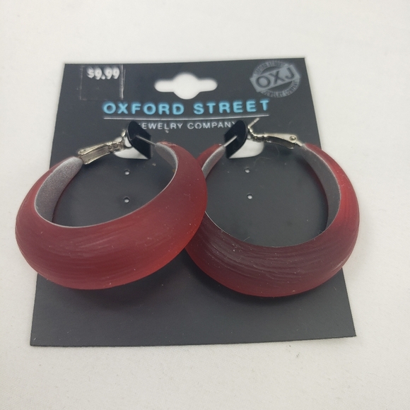 Oxford Street Chunky Wide Hoop Earring NWT - Picture 2 of 3